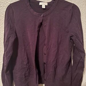 Charter Club Women's Rich Purple Cardigan